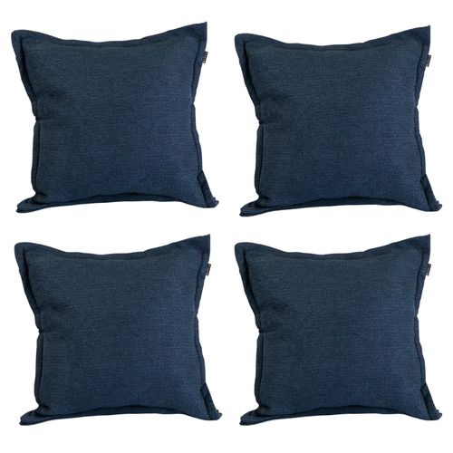 Set de 4 Cojines Decorativos Kappa Rivo Azul Marino CZD