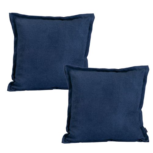 Set de 2 Cojines Decorativos Dicasa Bless KappaOne Azul Marino CZD