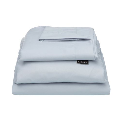 Juego de Sábanas King Size Dicasa Softy Platino (Azul claro) CZD