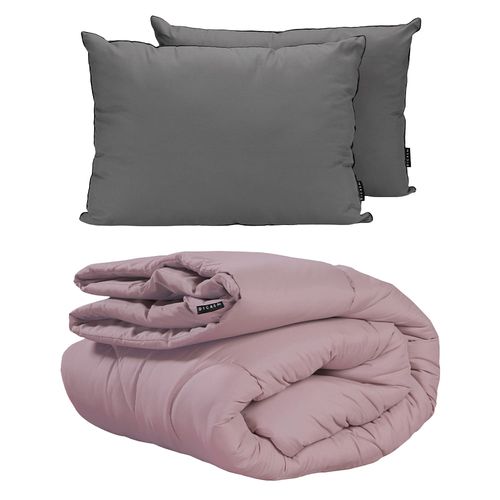 Edredón King Size Dicasa Homy Lila + Almohada 2 Pack CZD