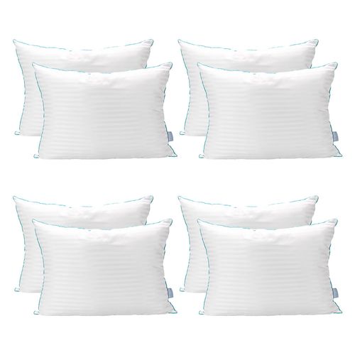 Combo de 8 Almohadas Hipoalergénicas Dicasa Royal Twin CZD