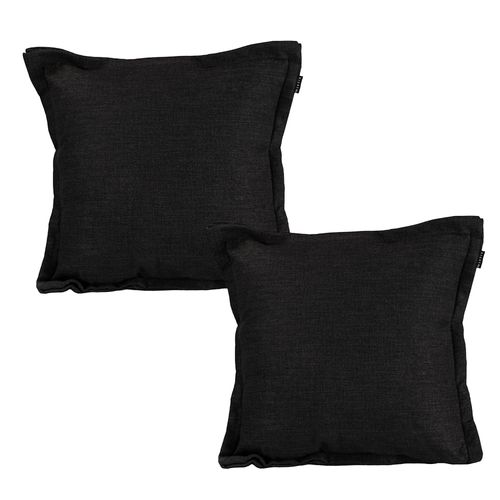 Set de 2 Cojines Decorativos Dicasa Belu KappaOne Negro CZD