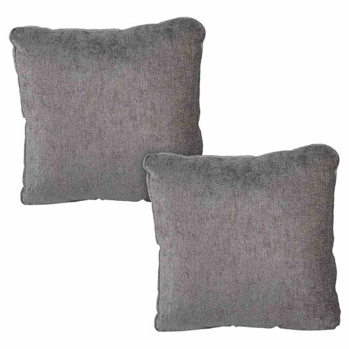 Set de 2 Cojines Decorativos Dicasa ZitaOne Niz Gris Oscuro CZD