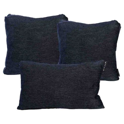 Cojines Decorativos Dicasa Niza 1 Delta + 2 Zita Azul CZD