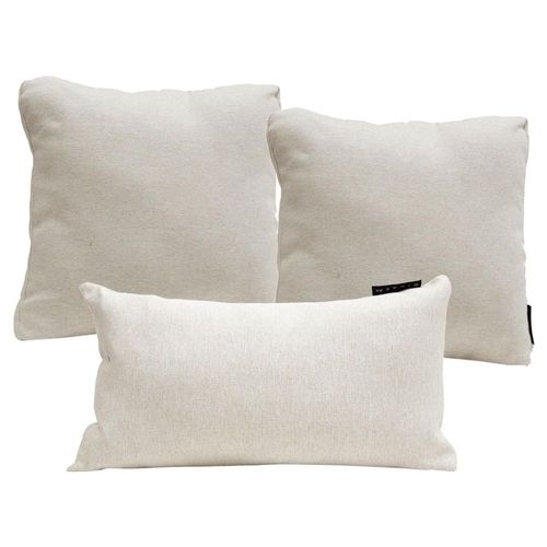 Set de 3 Cojines Decorativos Dolum 2 ZitaOne + 1 DeltaOne Beige CZD