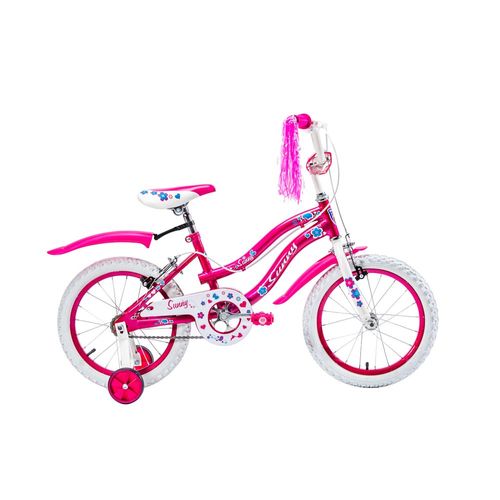 Bicicleta para Niñas R16 Llantas Aire y Entrenamiento Sunny Rosa