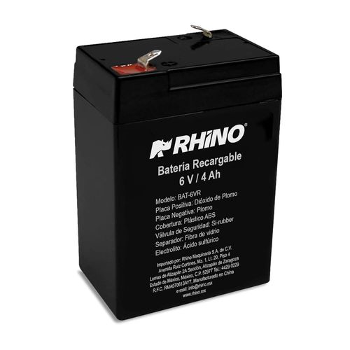 Batería Recargable de Plomo Ácido 6V / 4 Ah, BAT-6V
