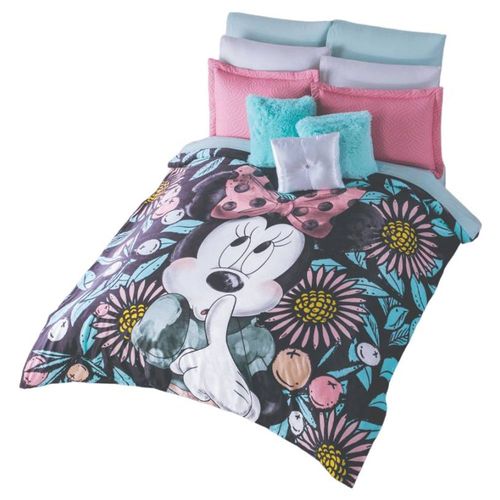 Cobertor Ultrasuave Mat/Ind Minnie Poetic Colchas Concord