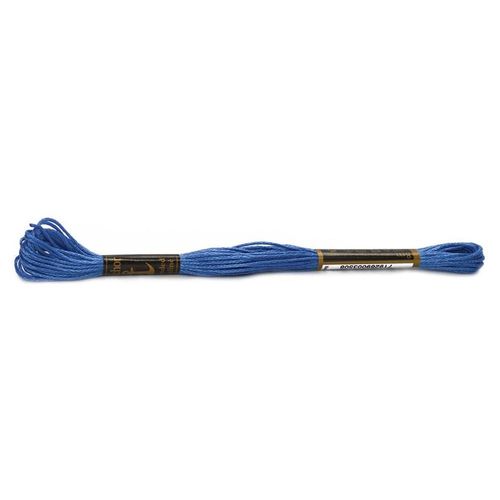 Caja 12 Pzs Hilo Algodón Egipcio Giza Anchor Vela Coats Azul medio