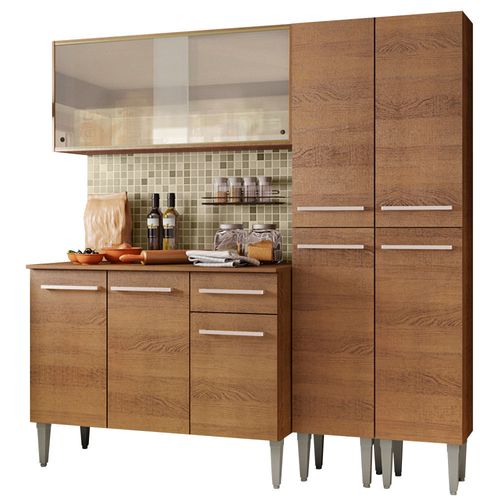 Armario Cocina Completo 169cm Emilly Fly Madesa 05 Marron