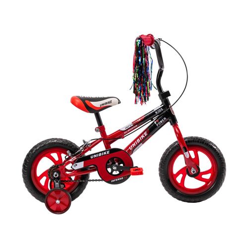 Bicicleta para Niños Rodada 12 Rojo con ruedas de entrenamiento Rojo