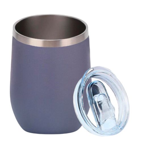 Termo Copa de Vino 12 OZ  Gris