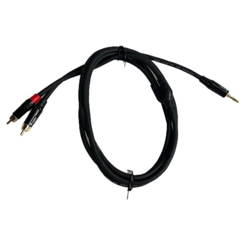 Cable extension plug 3,5 estereo a 2 plug RCA 2 metros