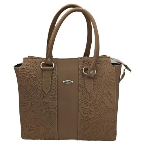 Bolsa en Piel Vacuno Cincelada Fana Camila Avellana