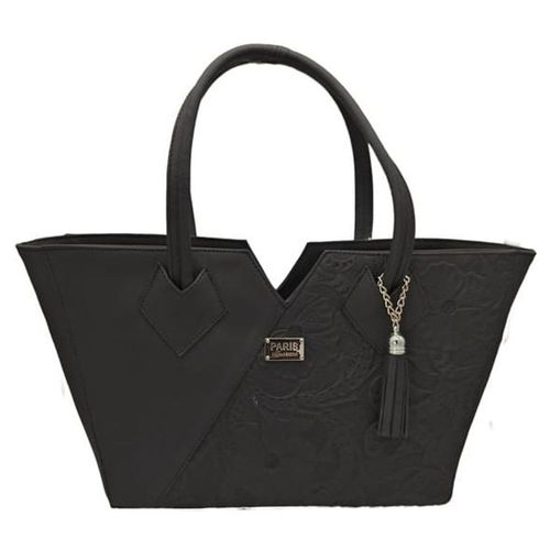 Bolsa en Piel Vacuno Cincelada Fana Lorena Negro
