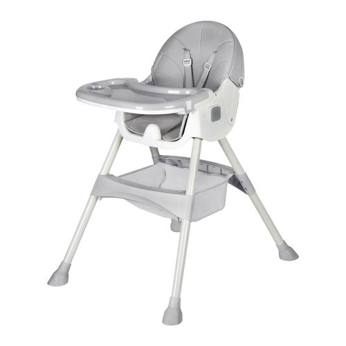 Silla Periquera para bebé 2 en 1 Plegable Gris.