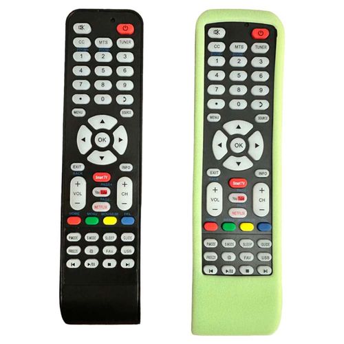 Control Letras Azules Compatible Con Speler Smart Tv +Funda