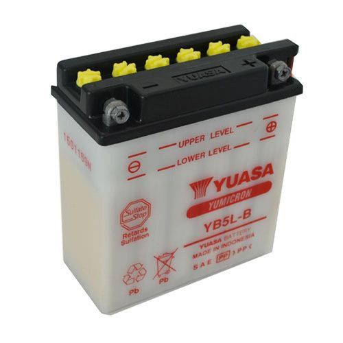 Bateria para moto YB5L-B 12V 5Ah Yuasa sin acido