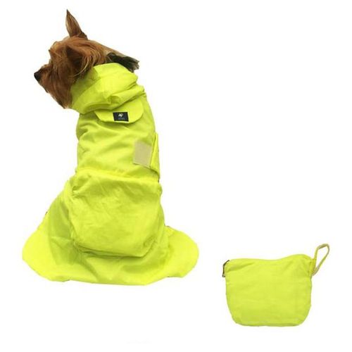 Impermeable Tortuga Neon Perro Talla 6 Pet Pals