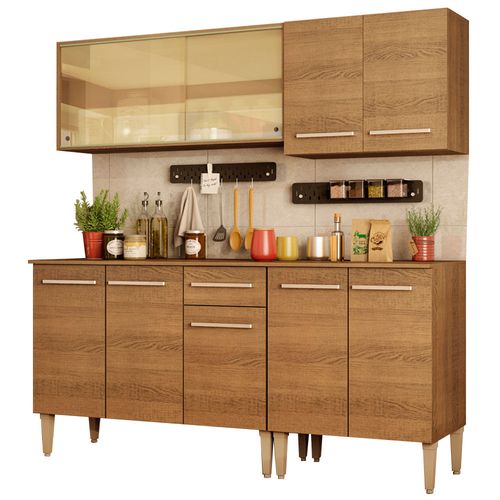 Armario de Cocina Completo 169cm Emilly Drive Madesa 04 Marron