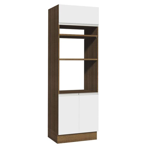 Mueble de Cocina Para Horno Madesa Glamy 70 cm 3 Puertas Marron/Blanco