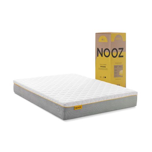 Colchón de Espumas Nooz Prime King Size en caja. Altura de 24 cm.