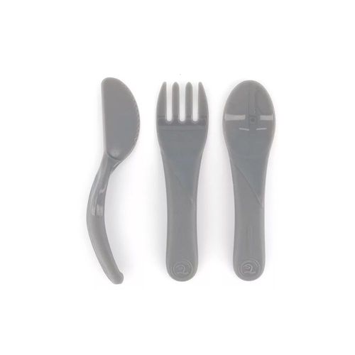 Cubiertos Infantiles Twistshake Gris Pastel