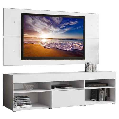 Centro De Entretenimiento Madesa Miami Hasta 65 Pulgadas Blanco
