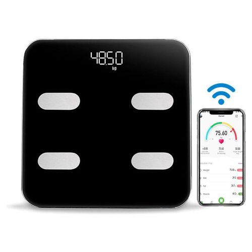 Bascula inteligente fitness bluetooth - Zeta - Negro
