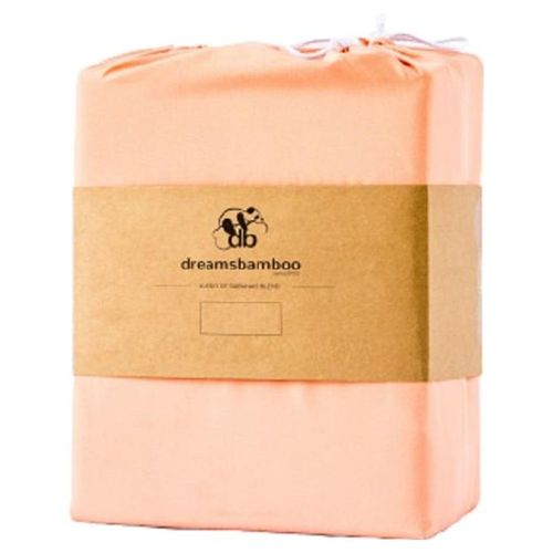 Juego Sábanas Fibra De Bambú Blend Individual Dreams Bamboo Salmón