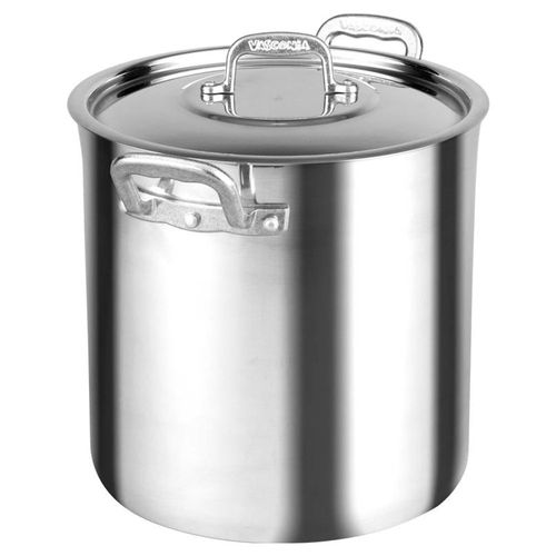 Olla recta Profesional acorazada de 4.0 mm de 24 cm. Vasconia Pro