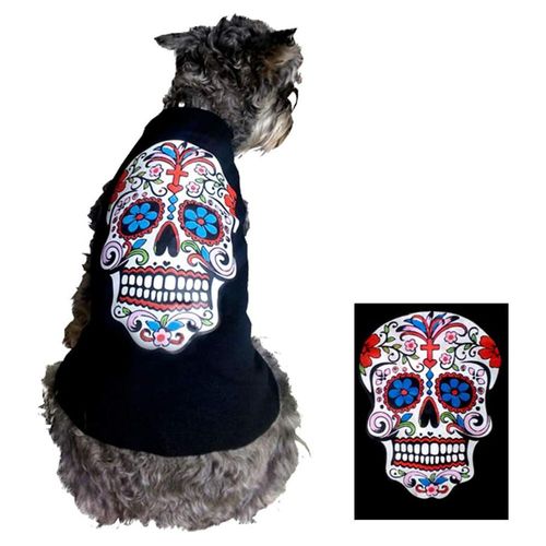 Disfraz Calavera Perro Halloween Talla 8 Mascota Pet Pals