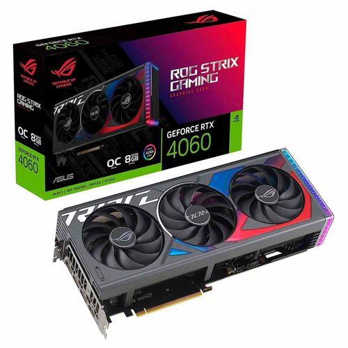 TARJETA DE VIDEO ASUS ROG STRIX RTX 4060 OC 8GB GAMING GDDR6 HDMI DP