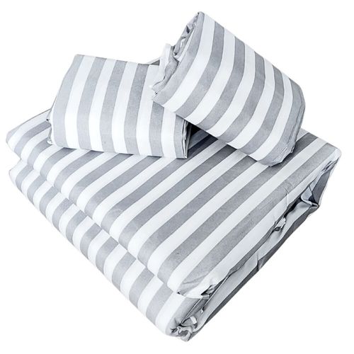 Funda de Duvet Koala Estampada King Size Raya Gris