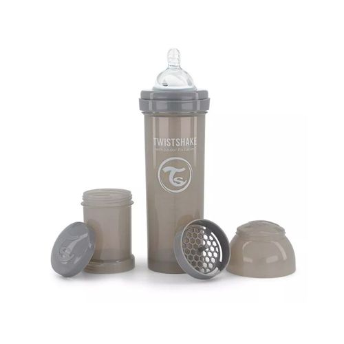 Biberón Twistshake Anti-cólico 11oz Gris Pastel