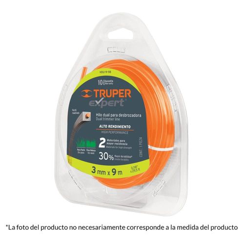Hilo Para Desbrozadora Dual 12 M 0095' Truper 15958