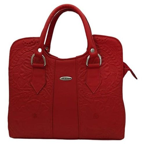 Bolsa en Piel Vacuno Cincelada Fana Thaliss Rojo