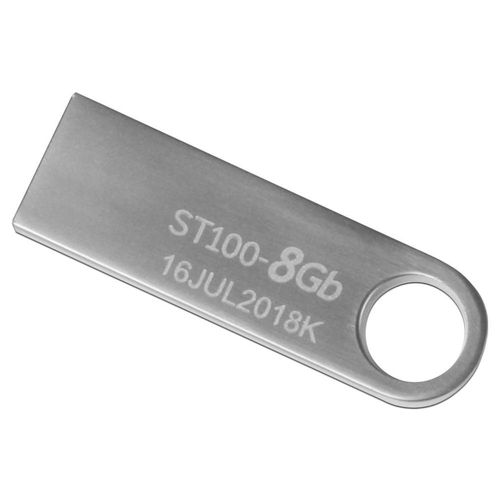 Memoria USB 2.0 Stylos STMUSB1B de 8 GB. Color Plata.