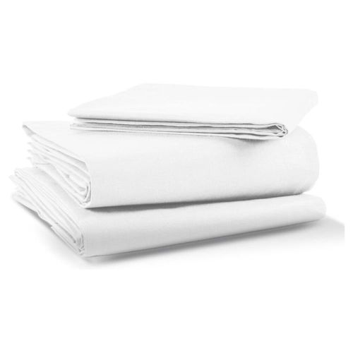 Juego de Sábanas Microfibra Luxury Touch Individual Blanco