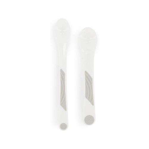 Cucharas 4+m Twistshake 2pz Blanco