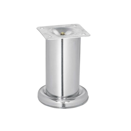 Pata para sofa y mueble, cromo, 100 mm altura, Hermex