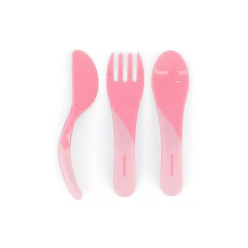 Cubiertos Infantiles Twistshake Rosa Pastel