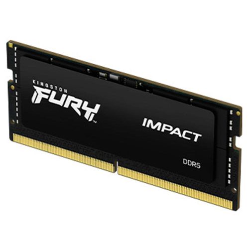 RAM KINGSTON FURY IMPACT SODDR5 16GB 4800 NEGRO KF548S38IB-16