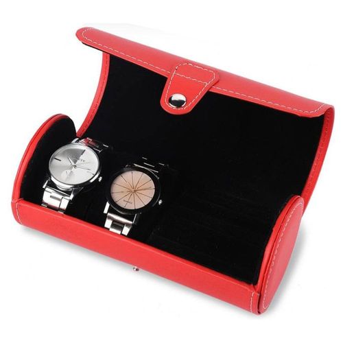 Relojero organizador tipo cartera roller rojo