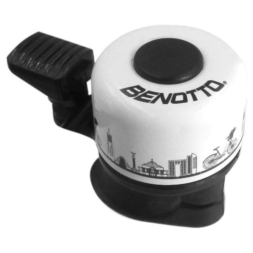 Timbre Bicicleta Unisex Bicis Aleación Blanco Benotto