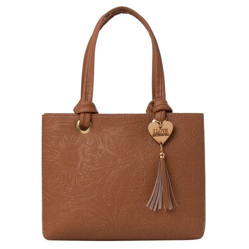 Bolsa Fana Kara Color Camel Refinada