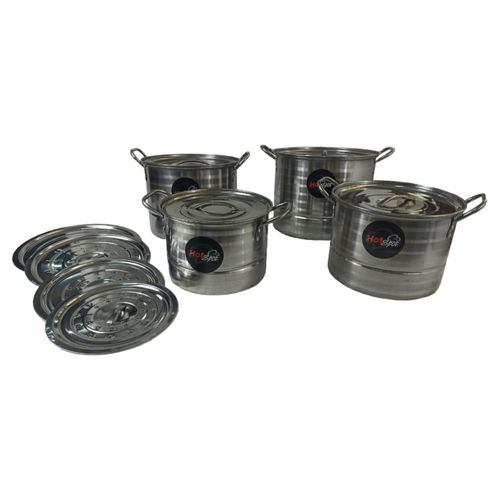 Juego de Ollas Vaporeras Hot Spot Z333 Acero Inoxidable 12 Piezas