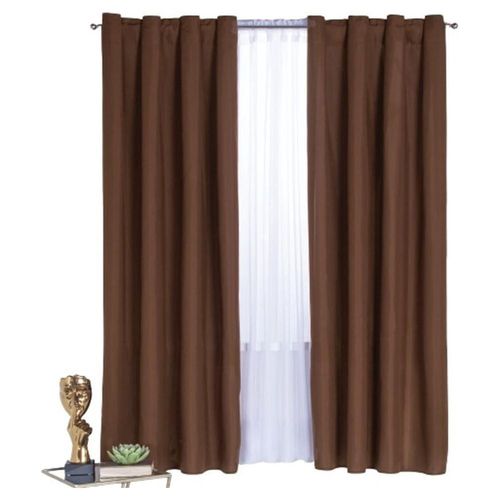 Cortina Decorativa Neo Cafe Corta Poliéster Colchas Concord