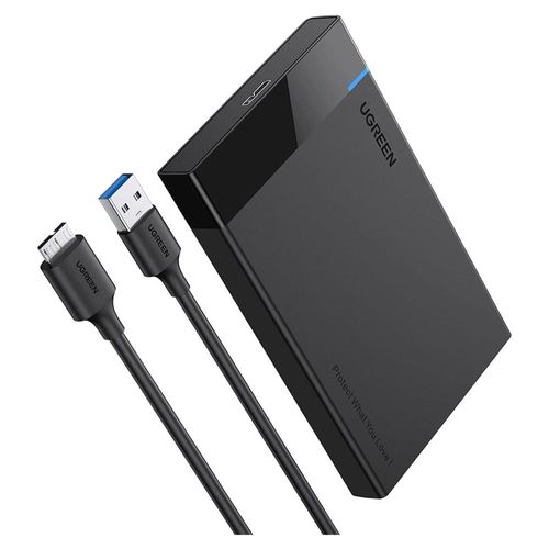 Carcasa para Disco Duro Ugreen USB 3.0 con UASP 2.5'' Negro
