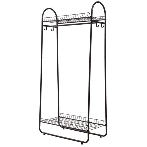 Rack Organizador Closet para ropa y calzado de hierro Negro.